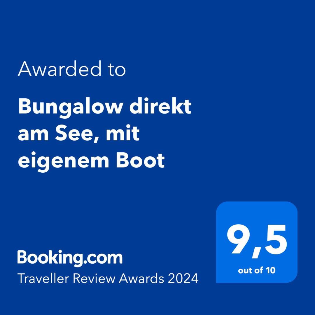 Bungalow Direkt Am See, Mit Eigenem Boot Roding Ngoại thất bức ảnh